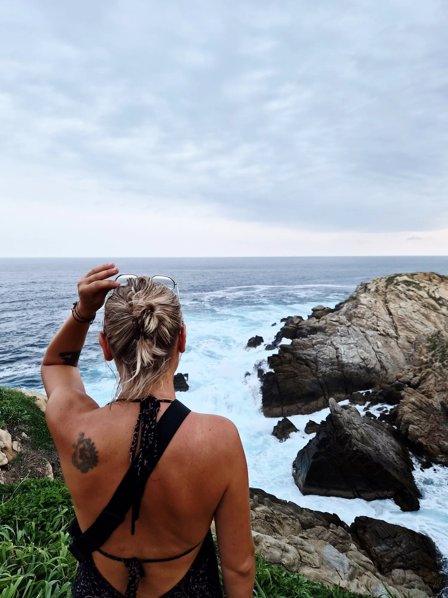 Quiet moments by the ocean.